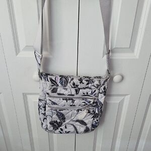 Vera Bradley Monochrome Floral Crossbody Bag